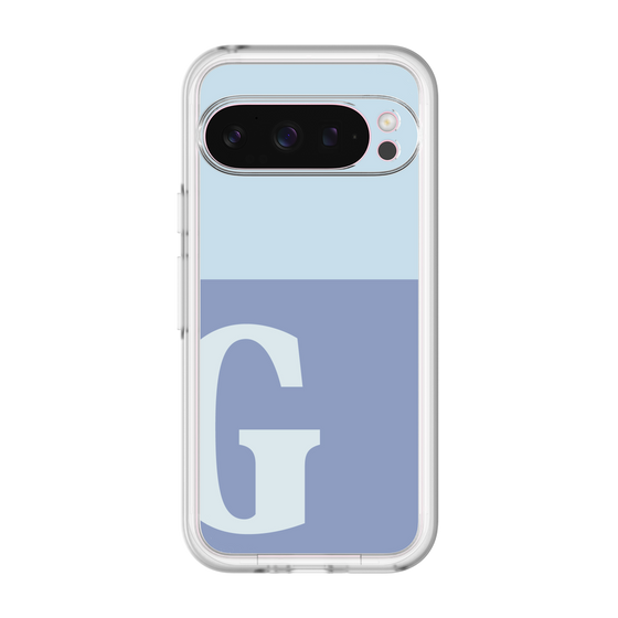 Slim Protection Premium Case［ オリジナル - initial two tone - G blue ］