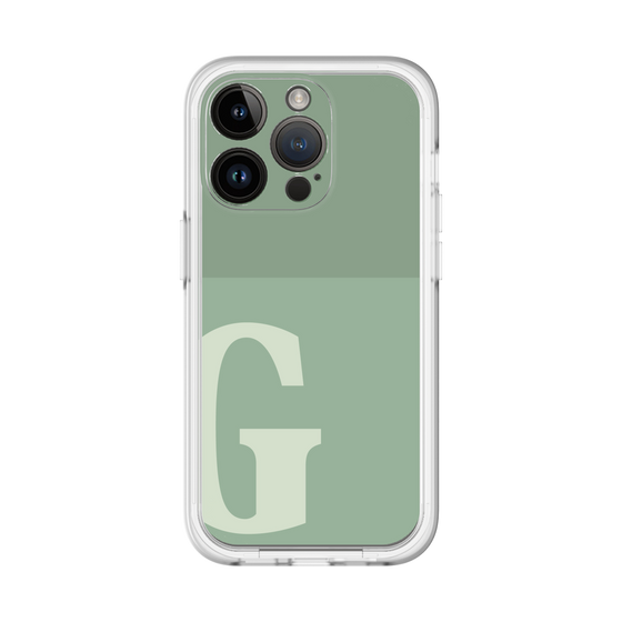 Slim Protection Premium Case［ オリジナル - initial two tone - G green ］