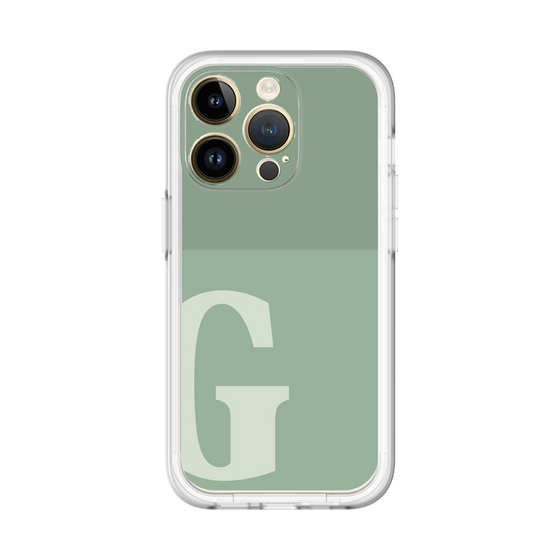 Slim Protection Premium Case［ オリジナル - initial two tone - G green ］