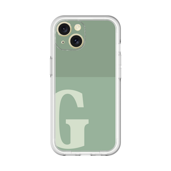 Slim Protection Premium Case［ オリジナル - initial two tone - G green ］