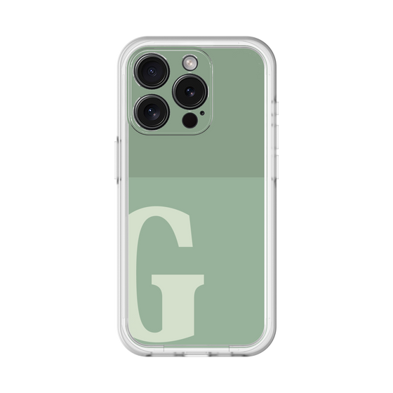 Slim Protection Premium Case［ オリジナル - initial two tone - G green ］