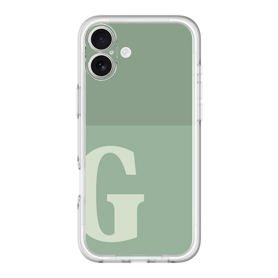 Slim Protection Premium Case［ オリジナル - initial two tone - G green ］