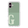 Slim Protection Premium Case［ オリジナル - initial two tone - G green ］