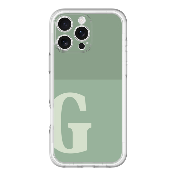 Slim Protection Premium Case［ オリジナル - initial two tone - G green ］