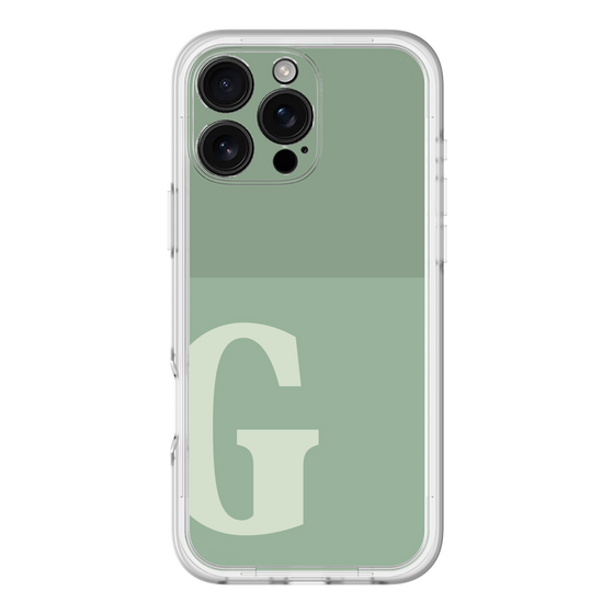 Slim Protection Premium Case［ オリジナル - initial two tone - G green ］