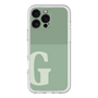 Slim Protection Premium Case［ オリジナル - initial two tone - G green ］