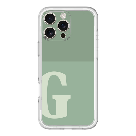 Slim Protection Premium Case［ オリジナル - initial two tone - G green ］