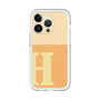 Slim Protection Premium Case［ オリジナル - initial two tone - H orange ］