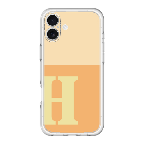 Slim Protection Premium Case［ オリジナル - initial two tone - H orange ］