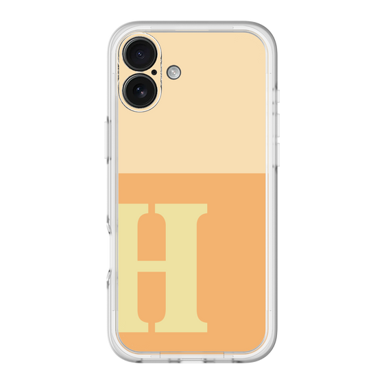 Slim Protection Premium Case［ オリジナル - initial two tone - H orange ］