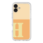 Slim Protection Premium Case［ オリジナル - initial two tone - H orange ］