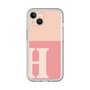 Slim Protection Premium Case［ オリジナル - initial two tone - H pink ］