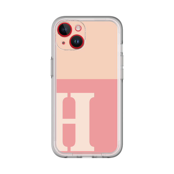 Slim Protection Premium Case［ オリジナル - initial two tone - H pink ］
