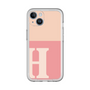 Slim Protection Premium Case［ オリジナル - initial two tone - H pink ］