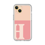 Slim Protection Premium Case［ オリジナル - initial two tone - H pink ］