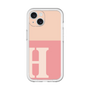 Slim Protection Premium Case［ オリジナル - initial two tone - H pink ］