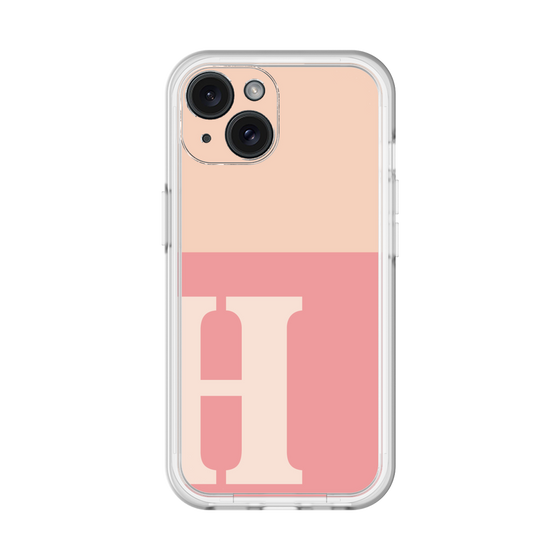 Slim Protection Premium Case［ オリジナル - initial two tone - H pink ］