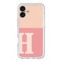 Slim Protection Premium Case［ オリジナル - initial two tone - H pink ］