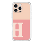 Slim Protection Premium Case［ オリジナル - initial two tone - H pink ］