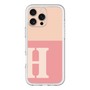 Slim Protection Premium Case［ オリジナル - initial two tone - H pink ］
