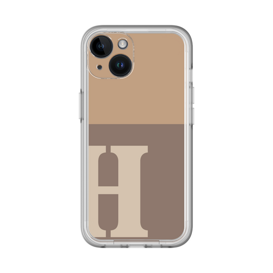 Slim Protection Premium Case［ オリジナル - initial two tone - H brown ］