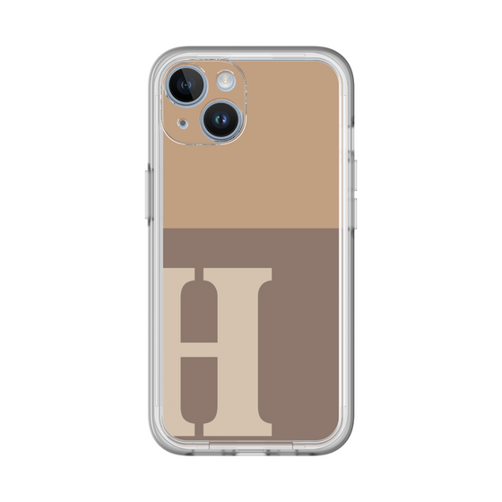 Slim Protection Premium Case［ オリジナル - initial two tone - H brown ］