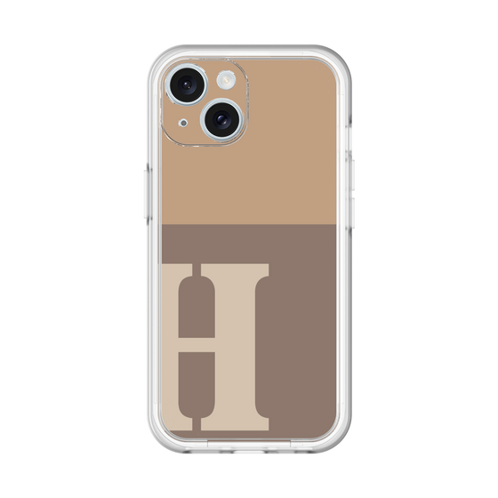 Slim Protection Premium Case［ オリジナル - initial two tone - H brown ］