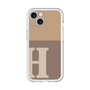 Slim Protection Premium Case［ オリジナル - initial two tone - H brown ］