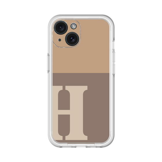Slim Protection Premium Case［ オリジナル - initial two tone - H brown ］