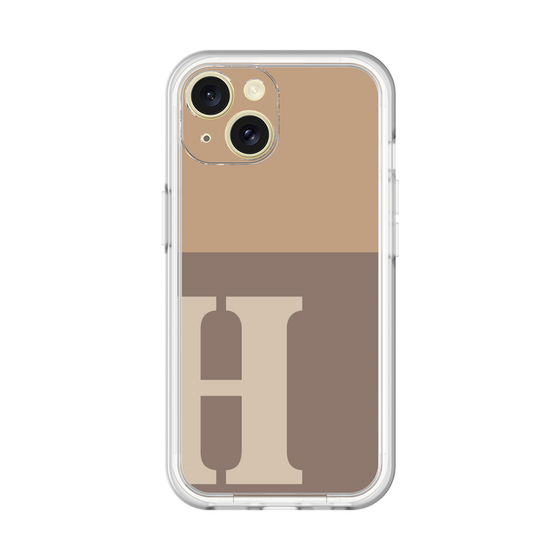 Slim Protection Premium Case［ オリジナル - initial two tone - H brown ］