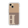 Slim Protection Premium Case［ オリジナル - initial two tone - H brown ］