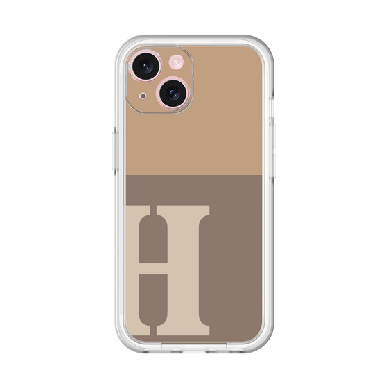 Slim Protection Premium Case［ オリジナル - initial two tone - H brown ］