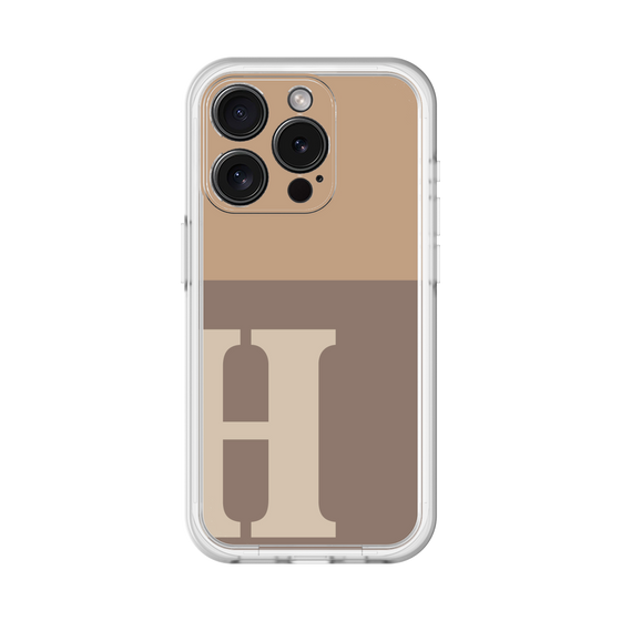Slim Protection Premium Case［ オリジナル - initial two tone - H brown ］