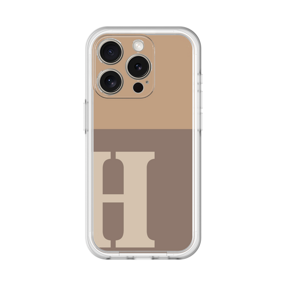 Slim Protection Premium Case［ オリジナル - initial two tone - H brown ］