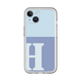 Slim Protection Premium Case［ オリジナル - initial two tone - H blue ］