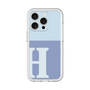Slim Protection Premium Case［ オリジナル - initial two tone - H blue ］