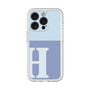 Slim Protection Premium Case［ オリジナル - initial two tone - H blue ］