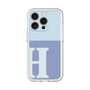 Slim Protection Premium Case［ オリジナル - initial two tone - H blue ］