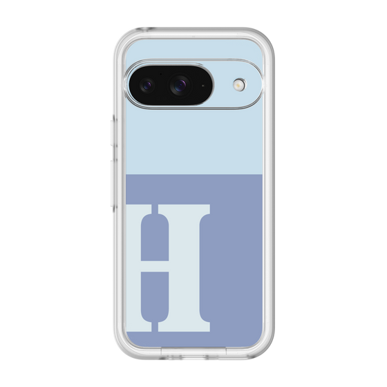 Slim Protection Premium Case［ オリジナル - initial two tone - H blue ］