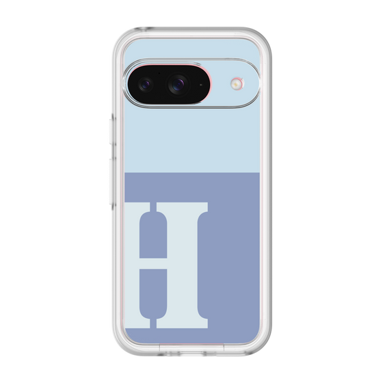 Slim Protection Premium Case［ オリジナル - initial two tone - H blue ］