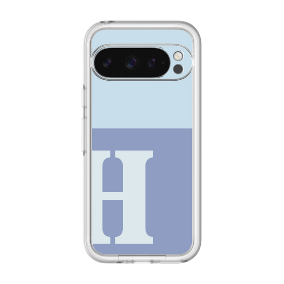 Slim Protection Premium Case［ オリジナル - initial two tone - H blue ］