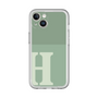 Slim Protection Premium Case［ オリジナル - initial two tone - H green ］