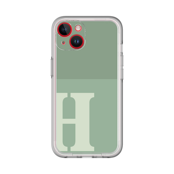 Slim Protection Premium Case［ オリジナル - initial two tone - H green ］