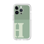 Slim Protection Premium Case［ オリジナル - initial two tone - H green ］