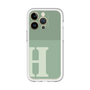 Slim Protection Premium Case［ オリジナル - initial two tone - H green ］