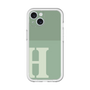 Slim Protection Premium Case［ オリジナル - initial two tone - H green ］