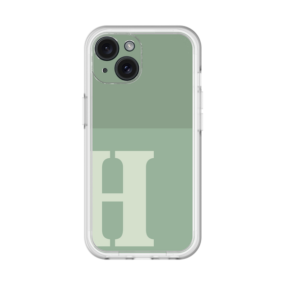 Slim Protection Premium Case［ オリジナル - initial two tone - H green ］