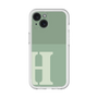 Slim Protection Premium Case［ オリジナル - initial two tone - H green ］