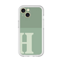 Slim Protection Premium Case［ オリジナル - initial two tone - H green ］