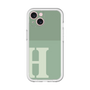 Slim Protection Premium Case［ オリジナル - initial two tone - H green ］
